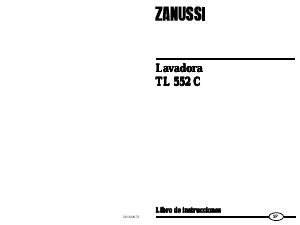 Manual de uso Zanussi TL552C Lavadora
