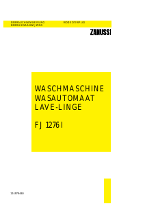 Mode d’emploi Zanussi FJ 1276 I Lave-linge