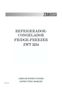 Manual de uso Zanussi ZWT 3234 Frigorífico combinado