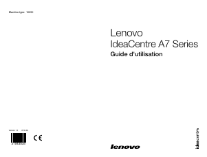 Mode d’emploi Lenovo IdeaCentre A700 Ordinateur de bureau