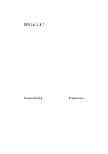 Brugsanvisning Voss-Electrolux DEK2462-UR Kogesektion