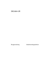 Brugsanvisning Voss-Electrolux DIK3484-UR Kogesektion