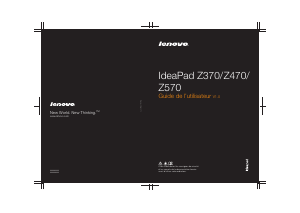 Mode d’emploi Lenovo IdeaPad Z570 Ordinateur portable