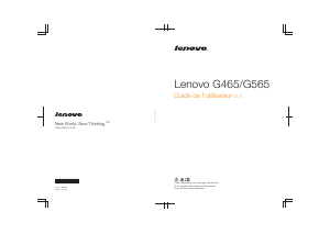 Mode d’emploi Lenovo G565 Ordinateur portable