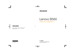 Mode d’emploi Lenovo B560 Ordinateur portable