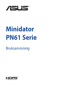 Bruksanvisning Asus PN61 Mini PC Stationär dator