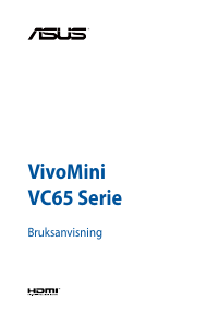 Bruksanvisning Asus VC65 VivoMini Stationär dator