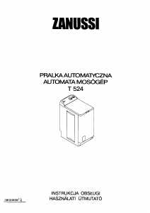 Instrukcja Zanussi T524 Pralka