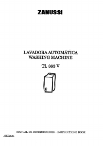 Manual Zanussi TL883V Washing Machine