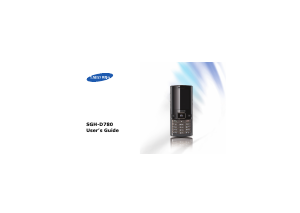 Bruksanvisning Samsung SGH-D780M Mobiltelefon