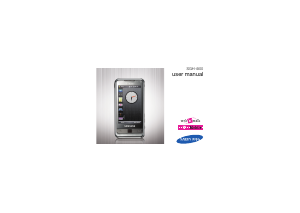 Bruksanvisning Samsung SGH-I900V (T-Mobile) Mobiltelefon