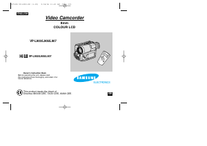 Manual Samsung VP-L905D Camcorder