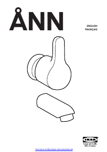 Használati útmutató IKEA ANN Csaptelep