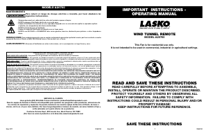 Handleiding Lasko A20700 Wind Tunnel Ventilator