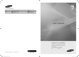 Manual Samsung UE40C7000WK LED Television