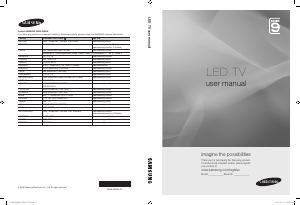 Bruksanvisning Samsung UE40C9080SW LED TV