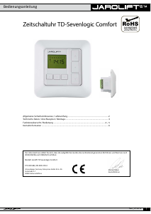 Bedienungsanleitung Jarolift TD-Sevenlogic Comfort Zeitschaltuhr