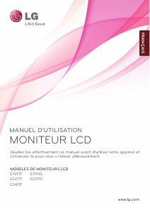 Mode d’emploi LG E1911T Moniteur LCD