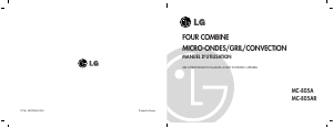 Mode d’emploi LG MC-805ARS Micro-onde