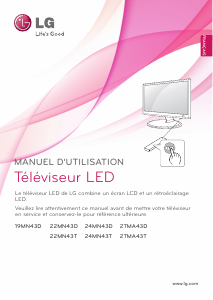 Mode d’emploi LG 22MN43T Téléviseur LED