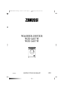 Handleiding Zanussi WJD1257W Was-droog combinatie