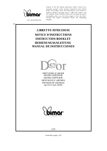 Manuale Bimar DA15 Diffusore di aromi