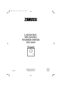 Manual Zanussi WD1009 Washer-Dryer