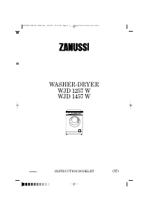 Handleiding Zanussi WJD1257S Was-droog combinatie