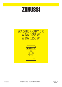 Manual Zanussi WDA1255W Washer-Dryer