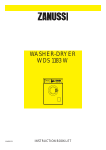 Manual Zanussi WDS1183W Washer-Dryer