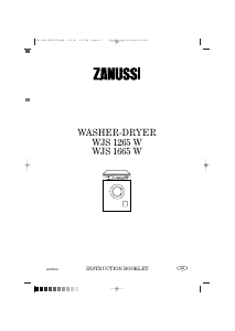 Handleiding Zanussi WJS1265W Was-droog combinatie