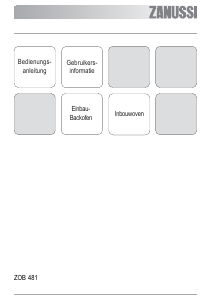 Bedienungsanleitung Zanussi ZOB481NQ Backofen