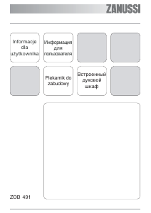 Instrukcja Zanussi ZOB491X Piekarnik