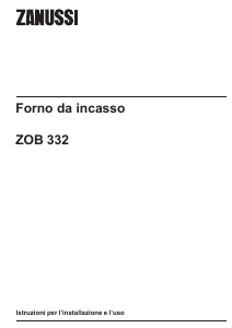 Manuale Zanussi ZOB332N Forno