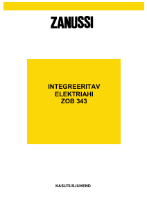 Kasutusjuhend Zanussi ZOB343XC Ahi