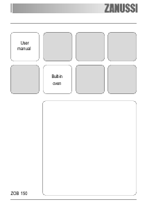 Manual Zanussi ZOB150X Oven