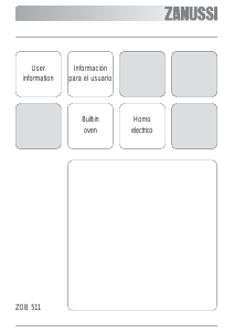 Manual de uso Zanussi ZOB511XS Horno