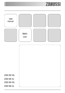 Manual Zanussi ZOB555WL Oven