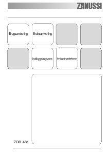 Brugsanvisning Zanussi ZOB481WQ Ovn