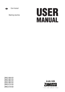 Manual Zanussi ZWQ 590 SO Washing Machine