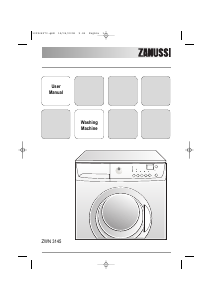 Manual Zanussi ZWN 3145 Washing Machine