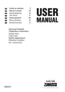 Manual Zanussi ZBB3244 Fridge-Freezer