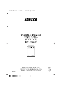 Manual de uso Zanussi TCS 6550 E Secadora