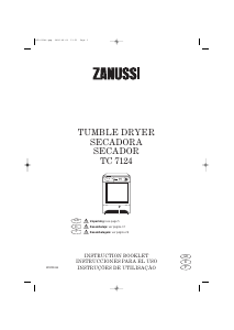 Manual Zanussi TC 7124 Dryer