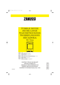 Manual Zanussi TC 7114 Dryer