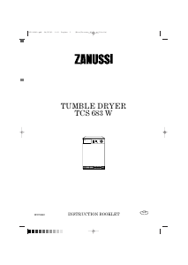 Manual Zanussi TCS 683 W Dryer