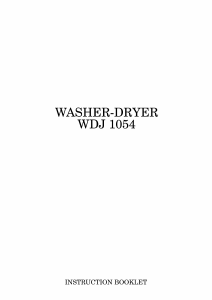 Manual Zanussi WDJ1054 Washer-Dryer