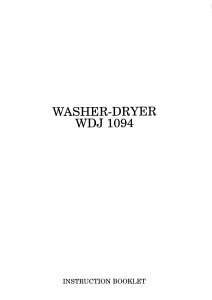 Manual Zanussi WDJ1094 Washer-Dryer