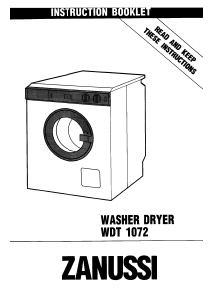 Manual Zanussi WDT1072 Washer-Dryer