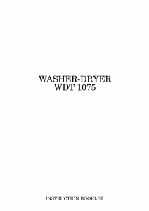 Manual Zanussi WDT1075 Washer-Dryer